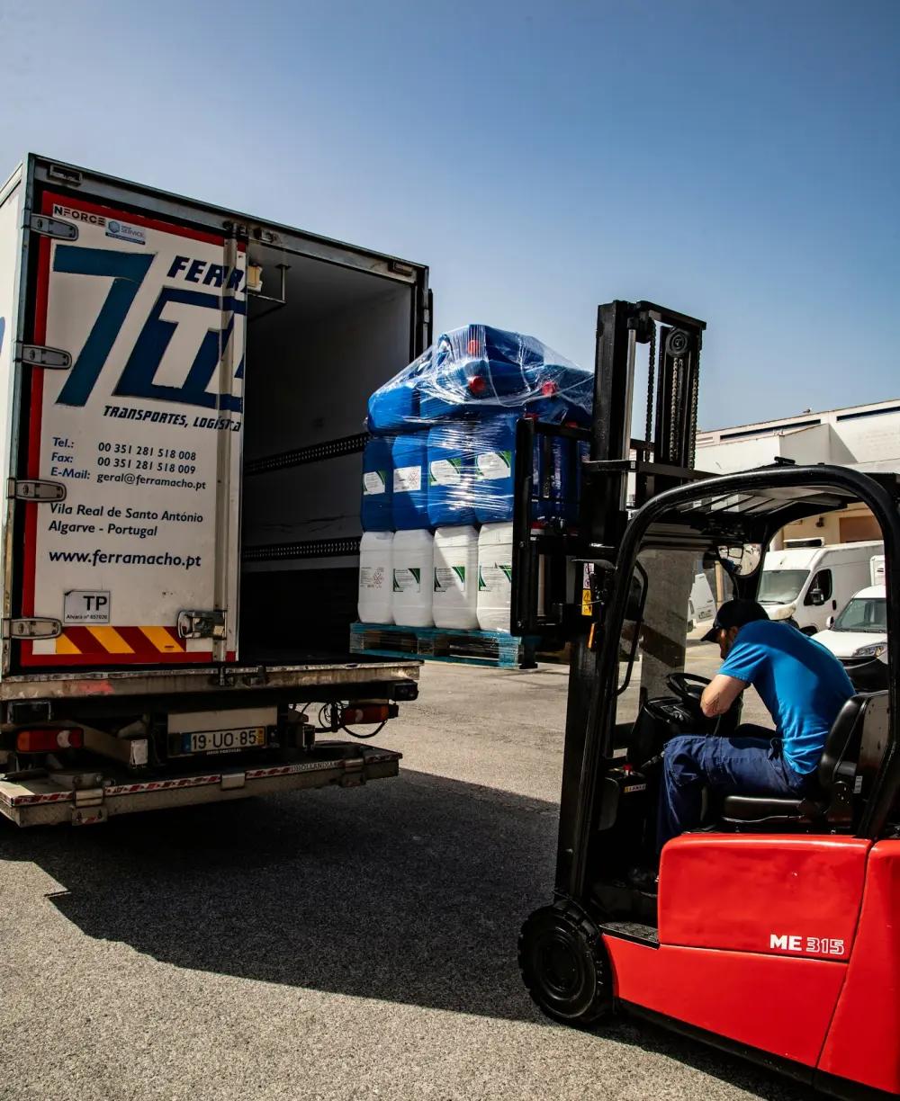 Forklift loading test